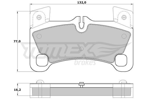 TOMEX BRAKES Комплект тормозных колодок, дисковый тормоз TX 17-15